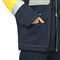 Костюм мужской утепленный темно-синий/желтый (куртка и брюки) - фото 56331
