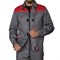 Костюм мужской Профессионал 2 серый/красный (куртка и полукомбинезон) - фото 56478