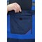 Костюм мужской летний Базис темно-синий/василек (куртка и полукомбинезон) - фото 56506
