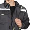 Костюм мужской Профессионал 1 темно-серый/светло-серый (куртка и брюки) - фото 56536