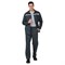 Костюм мужской Оптимал 1 темно-серый/красный (куртка и брюки) - фото 56624