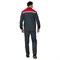 Костюм мужской Оптимал 1 темно-серый/красный (куртка и брюки) - фото 56625