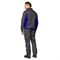 Костюм мужской Бренд 1 темно-серый/васильковый (куртка и брюки) - фото 56628