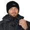 Костюм мужской утепленный Викинг черный (куртка и брюки) - фото 56674