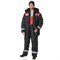 Костюм мужской утепленный Эверест черный/красный (куртка и полукомбинезон) - фото 56683
