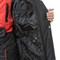 Костюм мужской утепленный Эверест черный/красный (куртка и полукомбинезон) - фото 56685