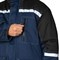 Костюм мужской утепленный Азимут синий/черный (куртка и брюки) - фото 56763