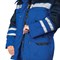 Костюм женский утепленный Зима василек/темно-синий (куртка и полукомбинезон) - фото 56777