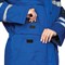 Костюм женский утепленный Зима василек/темно-синий (куртка и полукомбинезон) - фото 56778
