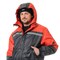 Костюм мужской утепленный Стимул серый/красный (куртка и полукомбинезон) - фото 56804