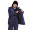 Костюм мужской утепленный Буря синий (куртка и полукомбинезон) - фото 56819