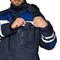 Костюм антистатический мужской утепленный Антистат темно-синий/василек (куртка и брюки) - фото 56941