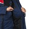 Костюм мужской утепленный Профессионал 2 темно-синий/красный (куртка и полукомбинезон) - фото 56991