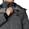 Костюм мужской утепленный Фаворит темно-серый/светло-серый (куртка и полукомбинезон) - фото 57024