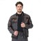 Куртка мужская Бренд серо-черная - фото 57092