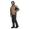 Куртка мужская летняя Люкс бежевый/серый со светоотражающим кантом - фото 57106
