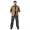 Куртка мужская летняя Люкс бежевый/серый/серый со светоотражающим кантом - фото 57112