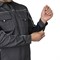 Куртка мужская летняя Люкс серый/черный/черный со светоотражающим кантом - фото 57139