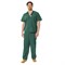 Костюм медицинский мужской Хирург зеленый (блузон и брюки) - фото 57214
