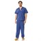 Костюм медицинский мужской Хирург синий (блузон и брюки) - фото 57215