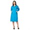 Халат медицинский женский Стандарт с рельефами голубой - фото 57252