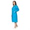 Халат медицинский женский Стандарт с рельефами голубой - фото 57254