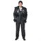 Костюм мужской утепленный Альфа черный (куртка и полукомбинезон) - фото 57286
