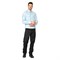 Рубашка для сотрудников с длинными рукавами серый/голубой - фото 57327