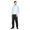 Рубашка для сотрудников с длинными рукавами серый/голубой - фото 57330