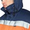 Костюм мужской утепленный Трасса оранжевый/темно-синий (куртка и полукомбинезон) - фото 57418