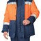 Костюм мужской утепленный Трасса оранжевый/темно-синий (куртка и полукомбинезон) - фото 57419