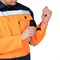 Костюм мужской Трасса оранжевый/т.синий (куртка и полукомбинезон) - фото 57455