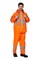 Костюм ПВХ «Extra» оранжевый 225 г/м.кв, Плащевая ткань с ПВХ покрытием КОС215 - фото 57803