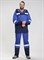Костюм рабочий Антигнус (тк.Смесовая,210), т.синий/васильковый - фото 58421