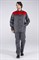 Костюм Стандарт (тк.Смесовая,210) брюки, т.серый/красный - фото 58430