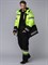Костюм зимний Дорожник (тк.Смесовая,210) брюки, ярко-лимонный/черный - фото 58811