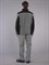 Куртка мужская (тк.Флис, 280), серый/черный - фото 58899