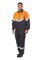Куртка "Илион" графит/оранжевый 210 г/м.кв, 65%ПЭ+35%ХБ, ВО, Балтекс 1 КУР623 - фото 59215