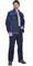 Костюм "СИРИУС-Престиж-Люкс" куртка, брюки синий с васильк. пл. 280 г/кв.м - фото 60288