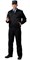 Костюм "СИРИУС-Альфа" куртка, брюки (тк.смесовая) черный - фото 60328