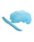 Шапочка одноразовая Шарлотта (спандбонд) голубая, (упак.100 шт.)(НДС 20%) - фото 60438