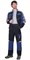 Костюм  "СИРИУС-ФАВОРИТ-МЕГА-РОСС" куртка, брюки синий с васильковым и серым - фото 61218