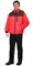Куртка "СИРИУС-ПРАГА-Люкс" короткая с капюшоном, красная с черным - фото 61337