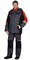 Костюм мужской зимний «СИРИУС-ФАВОРИТ-МЕГА» куртка и полукомбинезон, серый с черным и красным, СОП - фото 61699