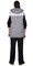 Жилет утепленный "СИРИУС-ЕВРОНИКА" серый с капюшоном с флисовой подкладкой - фото 61897
