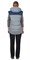 Жилет утепленный "СИРИУС-ЕВРОНИКА" светло-серый с тёмно-синим с капюшоном с флисовой подкладкой - фото 62033