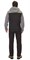 Куртка "СИРИУС-Спринтер Софт" удлиненная, черная с серым - фото 62064