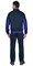 Костюм "СИРИУС-КАРАТ-РОСС" куртка, брюки темно-синий с васильковым - фото 62098
