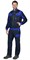 Костюм "СИРИУС-КАРАТ-РОСС" куртка, брюки темно-синий с васильковым - фото 62099