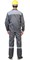 Костюм "СИРИУС-Сити" : куртка .,п/к т.серый со св. серым СОП 50 мм - фото 62218
